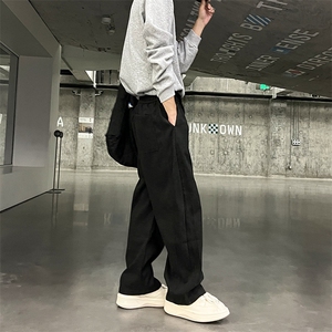 902-106-P48 秋冬款毛呢休闲裤男卫裤 搭配卫衣夹克毛衣牛仔裤子图片