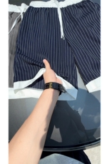 休闲条纹短裤男2025夏季新款潮流宽松五分裤子-A2161TP25无差价，男装牛仔裤，电商B241