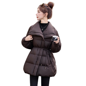 现货，2025新款羽绒服女冬季中长款面包服时尚宽松加厚外套潮图片