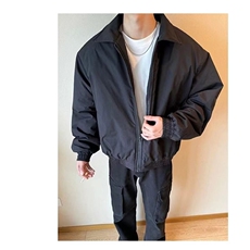 青少年男生显壮飞行夹克棉服美式高街长袖外穿常规款潮标准方领，男装夹克，星座506A