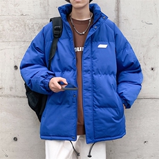 新款男百搭设计感纯色港风棉衣M065-P90控148，男装棉衣，星座717
