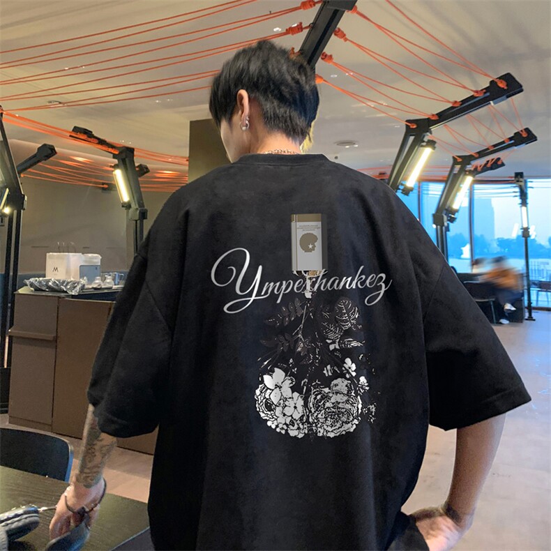 量大优供视频重磅麂皮绒短袖T恤男JPDX193-特P19,男装T恤,电商B367