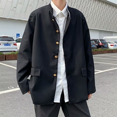 男秋季外套潮牌街头立领热血高校中山装夹克外套西服G24P50，男装夹克，星座1116-2