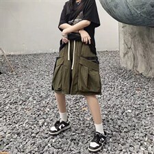 夏季短裤男士多口袋工装五分裤潮牌D1010P30图片