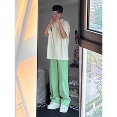 25年春季水洗高街vibe直筒宽松阔腿五色牛仔裤NZ2310-P55控78，男装牛仔裤，星座1002-1