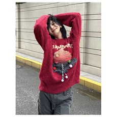 水貂绒毛衣女加厚秋冬气质保暖内搭慵懒宽松半高领打底针织衫，男装T恤，星座506A
