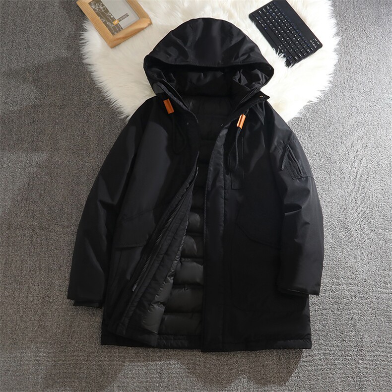新标90白鸭绒羽绒服YRF236-P205中长款冬季保暖,男装羽绒服,星座210