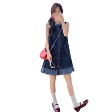 现货主推~2025夏季新款牛仔连体裙2C219-6010-P125-K168，女装连衣裙，2B237