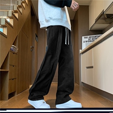 春秋季抽绳牛仔裤男款日系复古做旧水洗宽松休闲百搭阔腿裤K8822，男装牛仔裤，星座506