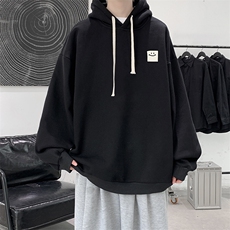 纯棉连帽卫衣男大码运动帽衫宽松薄WY2316-P35加绒款-P40，男装卫衣，电商A040