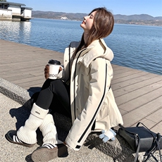 【现货】时尚显瘦杨幂同款羽绒派克服，女装羽绒服，浙宝220
