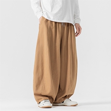 秋冬新款大码日系工装裤休闲裤宽松垂感阔腿裤风潮K269/P65，男装工装外套，钱塘713
