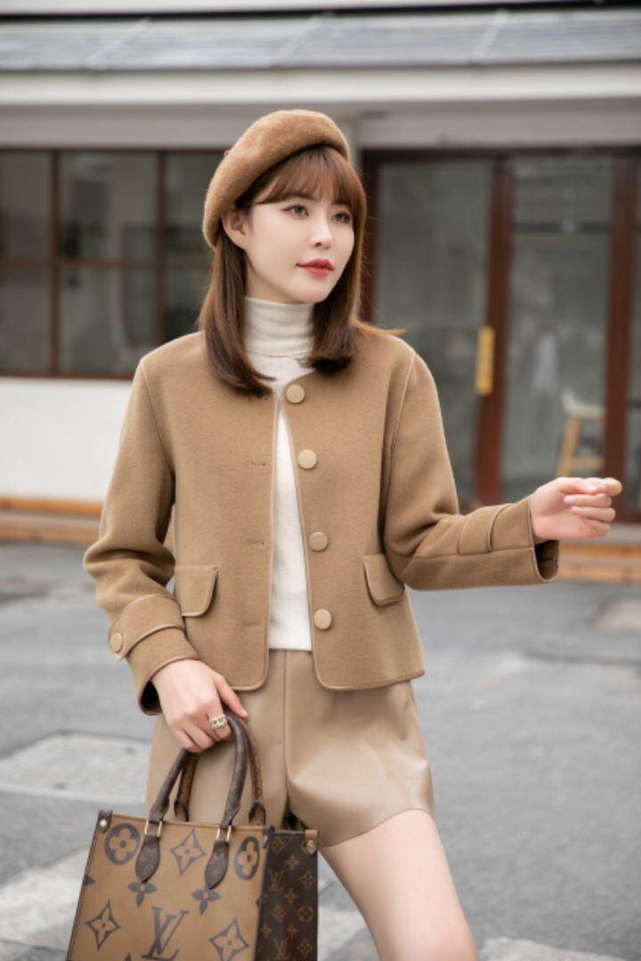 冬装新款：双面羊绒小香风外套M一X，其它，拉思维加丝