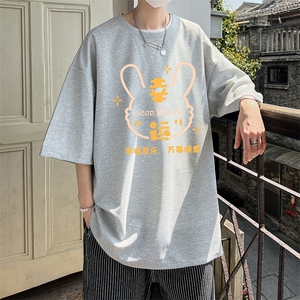 华夫格t恤男短袖男大码五分袖 酒店风 HT73297-P22图片