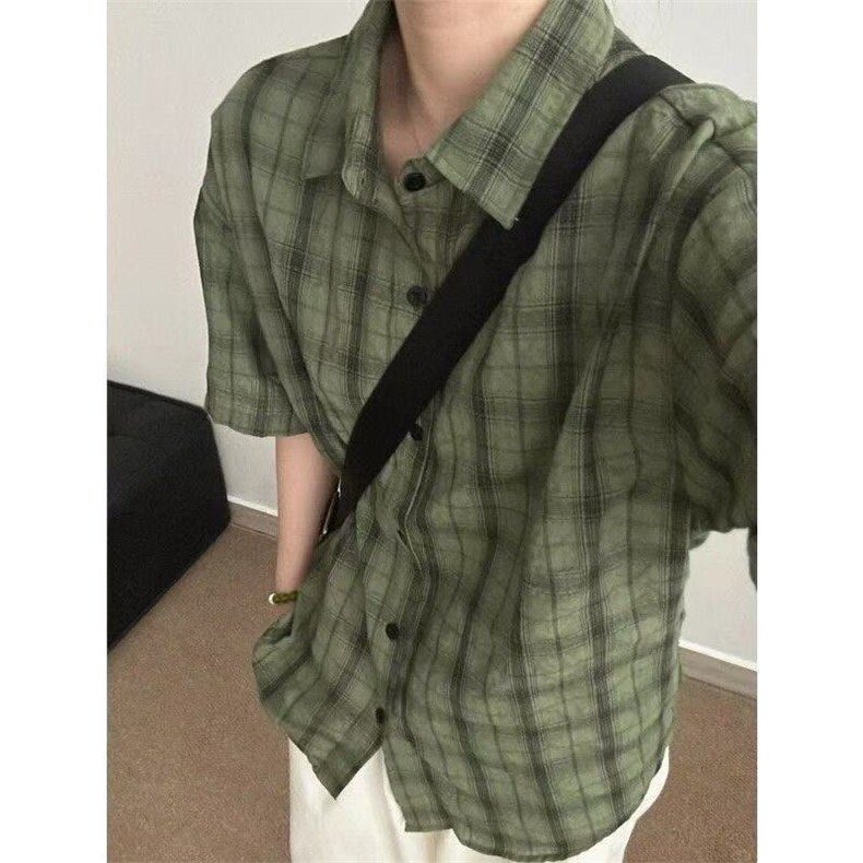 高含棉夏季短袖衬衫-特批30,男装衬衫,星座313A(原308A-2)