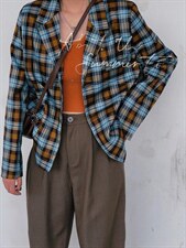 格子复古西装，女装西装，25Ann·Studio