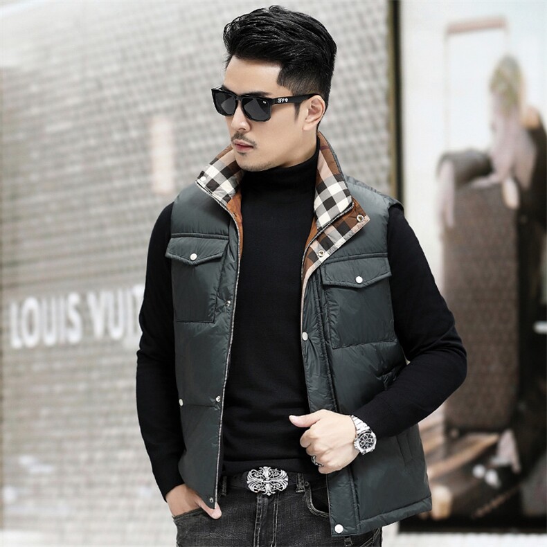 B6901钱塘2020-3时尚休闲冬季厚款简约中年男士羽绒服P158,男装羽绒服,钱塘207-3