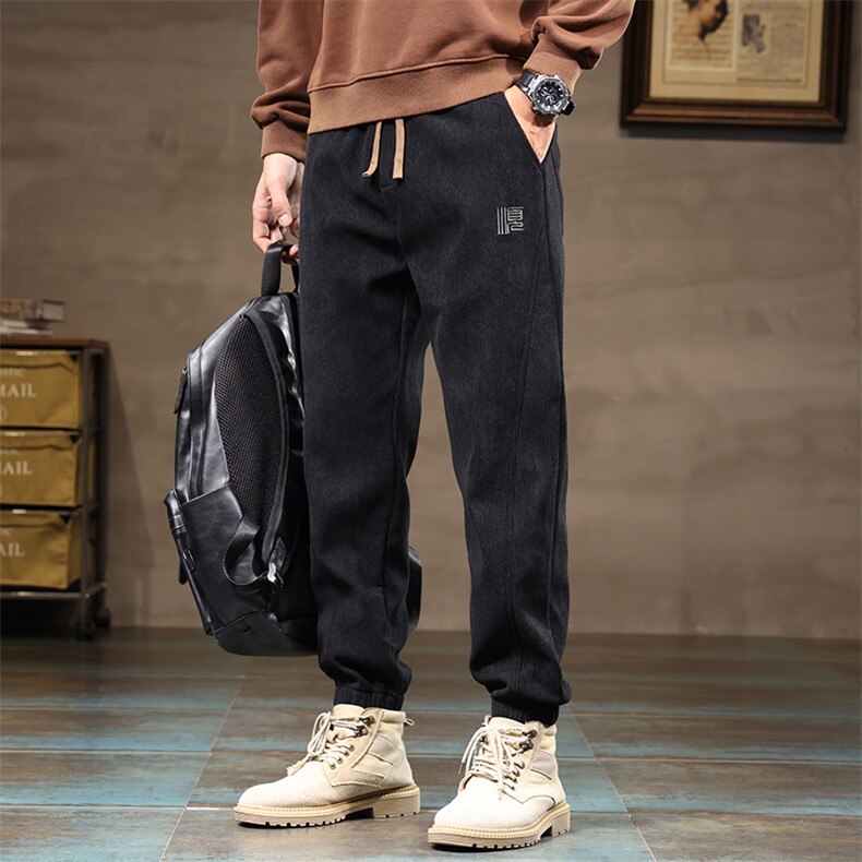 春秋冬加绒保暖纯色运动裤宽松束脚休闲裤卫裤男9029四季款外贸，商品下架区商品下架区，星座224-1