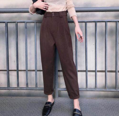 呢子面料西裤，女装，1+1 MAIN ROAD