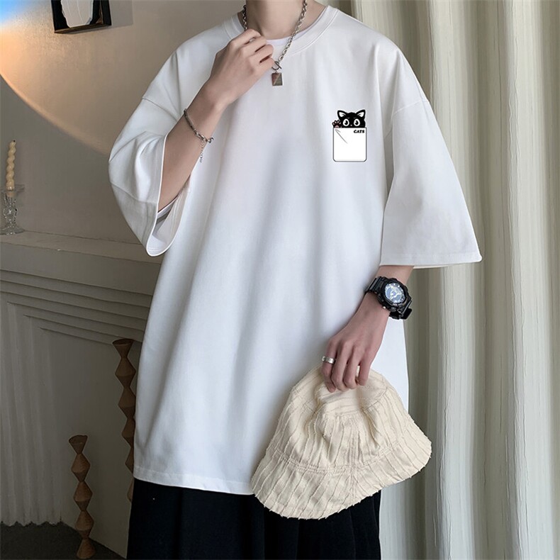 230g重磅纯棉短袖t恤男大码半袖半截袖 DX17397-P20图片