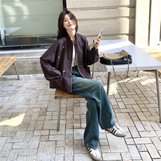 秋季新款复古刺绣立领宽松短外套2C239-H98-P160-K258，女装短外套，2C239