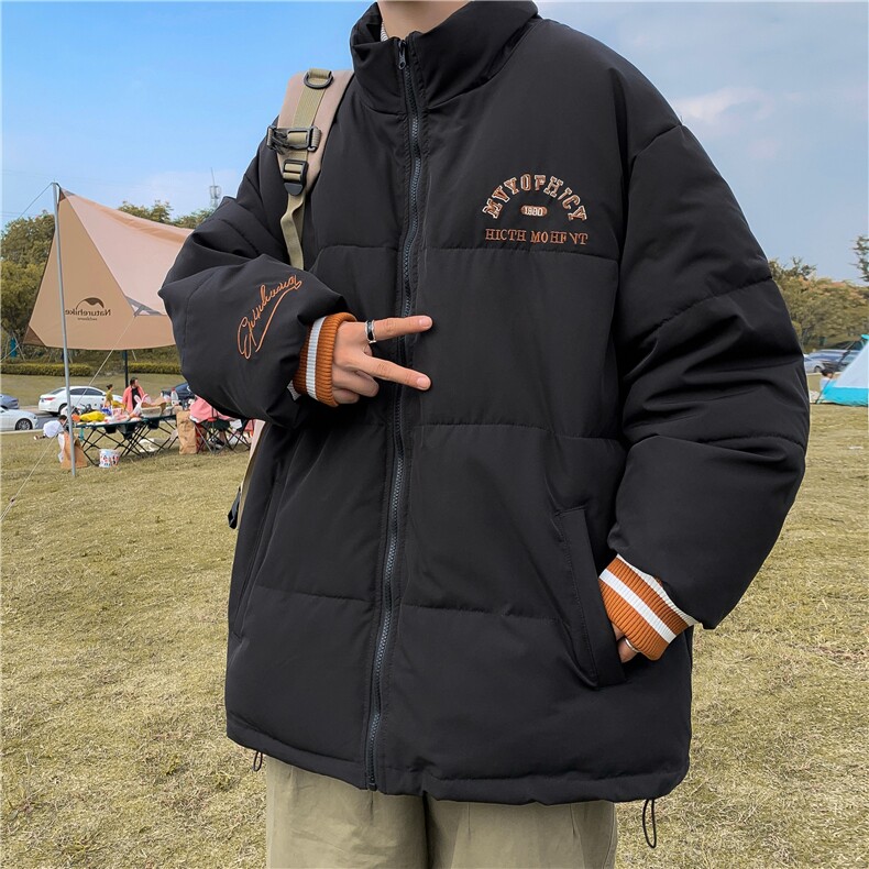 2025冬季新款时尚外套棉袄复古情侣面包服棉衣M8053,男装棉衣,星座1108
