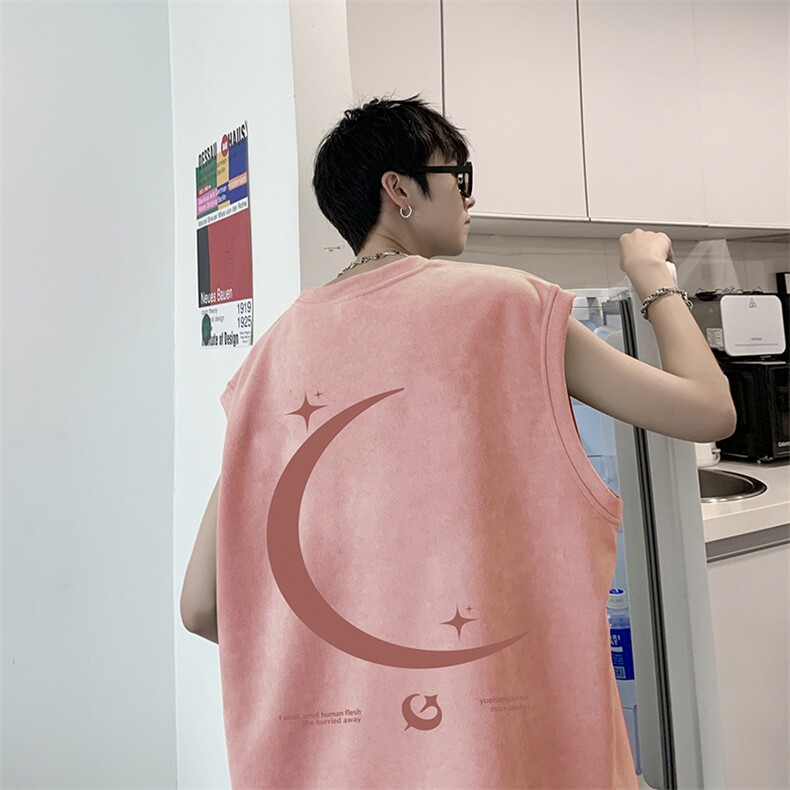 量大优可提供视频2024夏季美式麂皮绒背心D223A-BP2404-P18图片