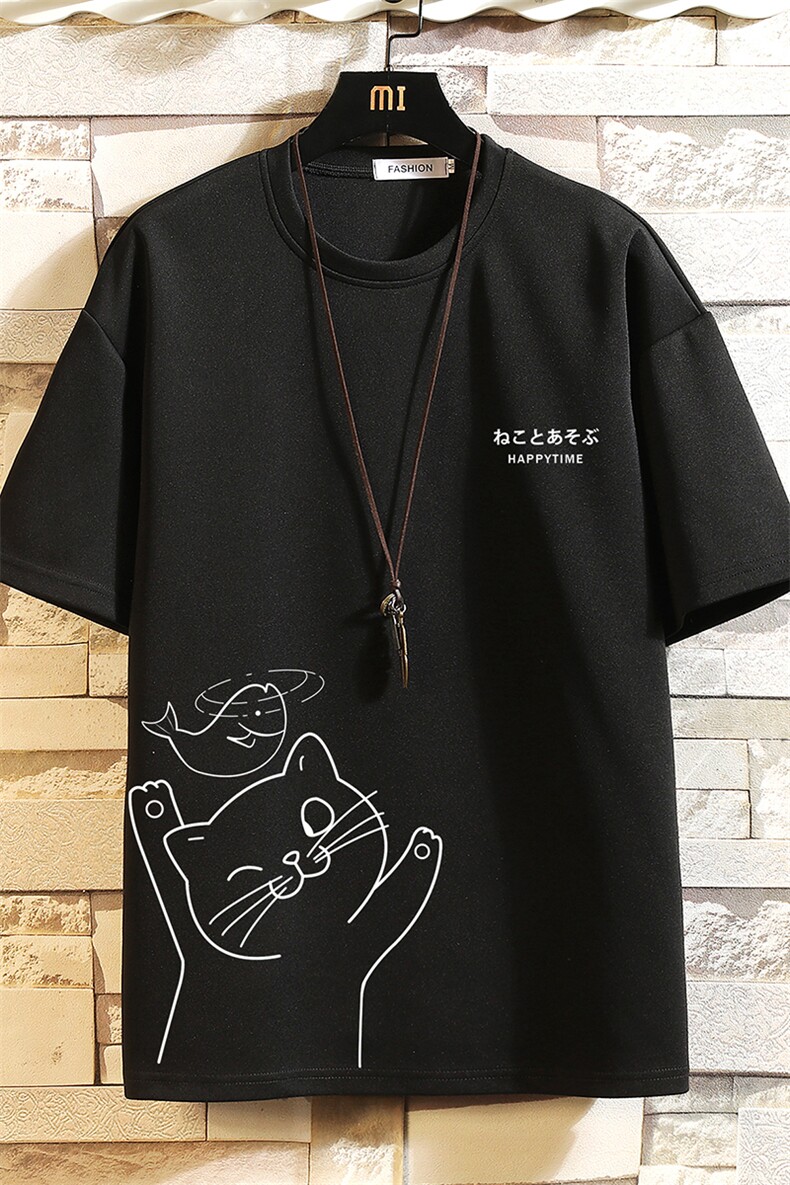 TK28133-P25春夏季七分袖t恤男大码五分袖男短袖中袖砖墙挂拍,男装T恤,电商A040A
