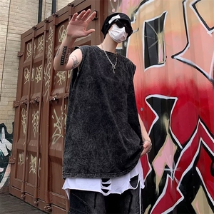日常男时尚都市城市风貌背心原宿气质时尚潮牌文艺百搭BX001 P28图片