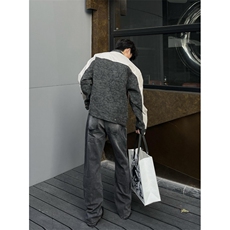 【有货】美式复古扎染皮衣外套男高级感痞帅拼接夹克3606CC-特P85，男装夹克，星座1007（原301D）