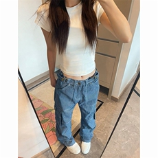 903-AK81-特P65【89】S-3XL美式条纹工装牛仔裤，男装牛仔裤，星座903