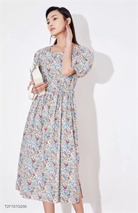夏季新款，碎花连衣裙图片