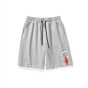 2023夏假两件贴标装饰大码无影墙男卫裤休闲五分短裤DK28002-P28图片