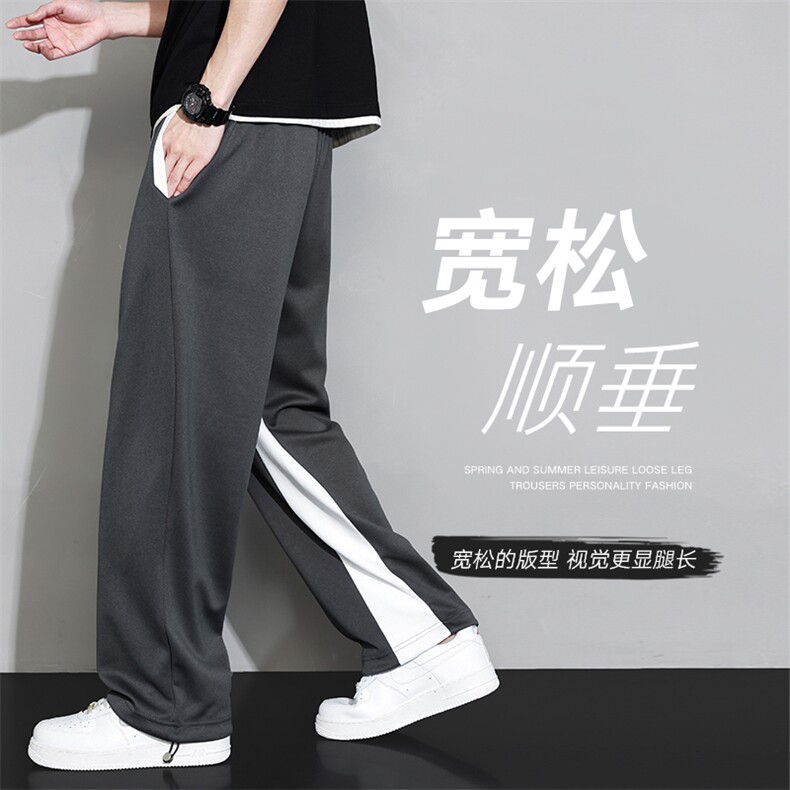新款运动裤男YOA景潮流百搭潮流男裤宽松长裤休闲裤子CK2325-P55图片