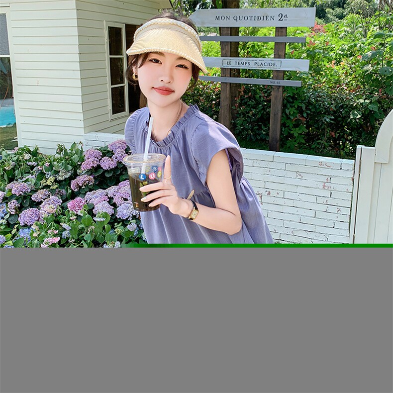 韩版俏皮减龄木耳边上衣套装女2025夏季新款宽松显瘦阔腿裤两件套,女装套装/套裙,维壹
