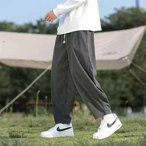 风灯芯绒裤子男秋冬季宽松大码直筒阔腿休闲长裤219-WK20-P45图片
