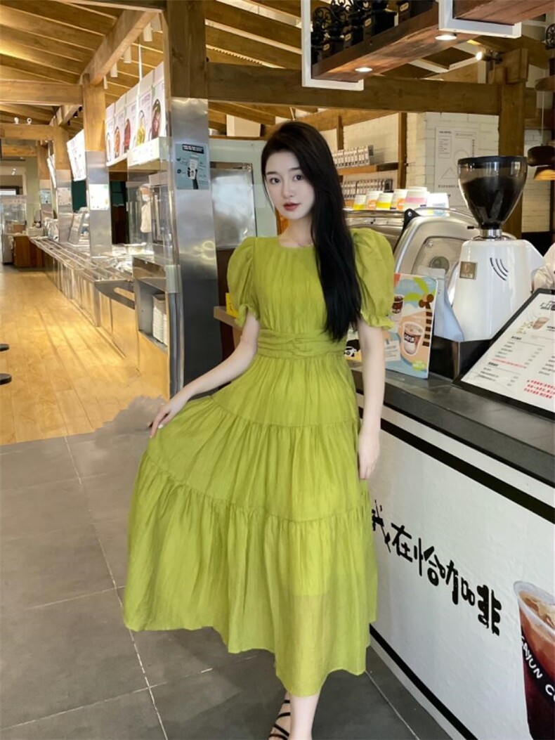 夏季连衣裙，女装连衣裙，一露玛娜