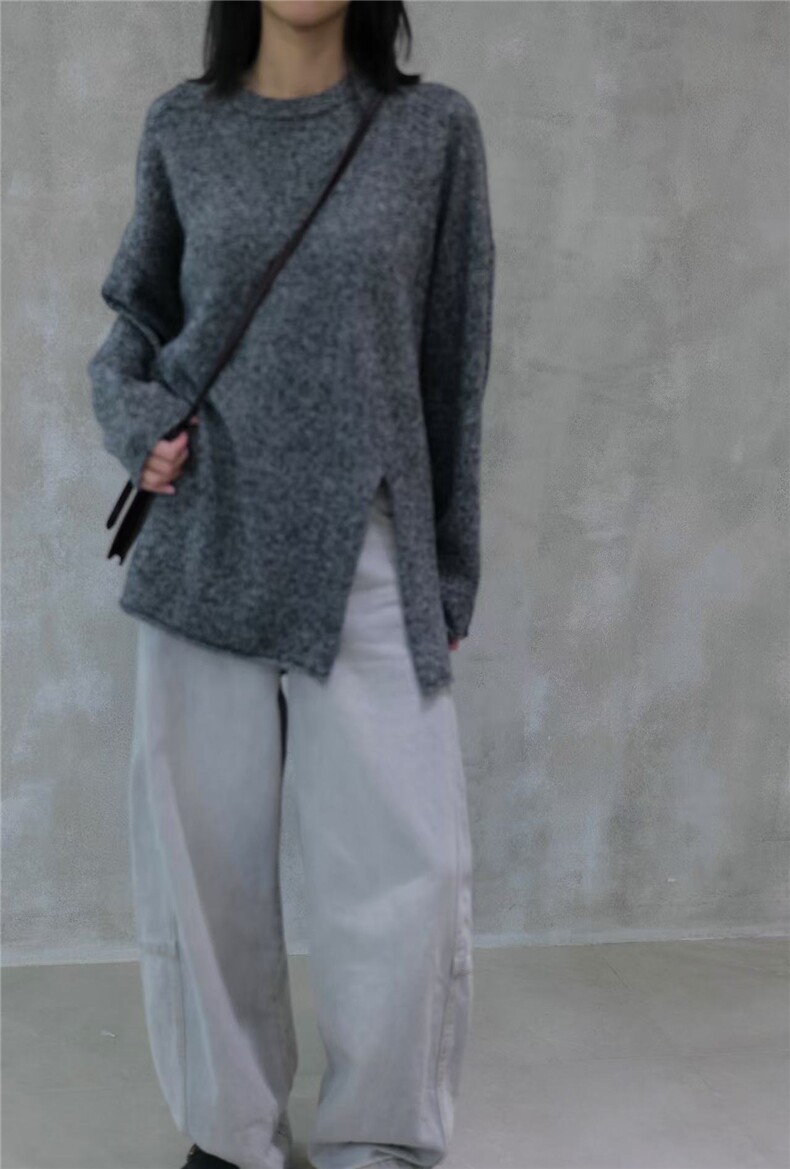 2025年秋季时尚百搭通勤简约羊毛衫，女装羊毛衫，挚尚羊绒