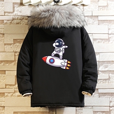 MM48158-P130冬季大毛领衣男士大码加厚袄男服砖墙，男装棉衣，电商A040A