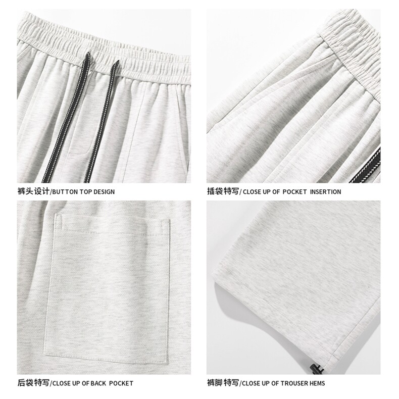 2024秋季新款白底大码港风菠萝格直筒卫裤M-5XHK24085-特P35,男装休闲裤,电商A022