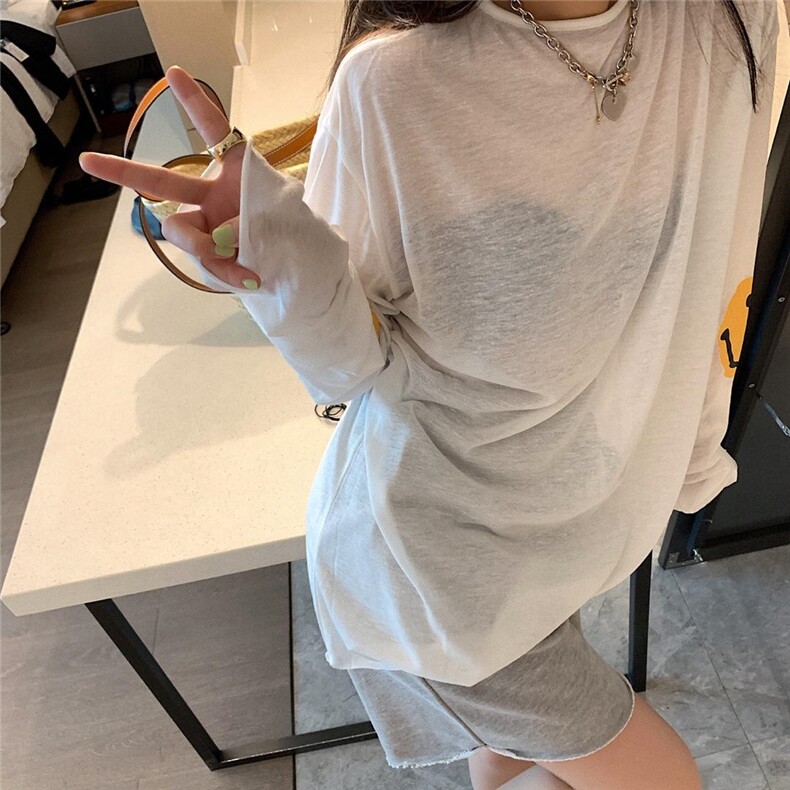 笑脸防晒罩衫，女装，XTZ style