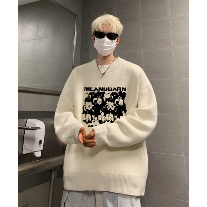 高质量！秋冬季半高领毛衣男加绒加厚线衣男针织衫男MY247-特p38图片