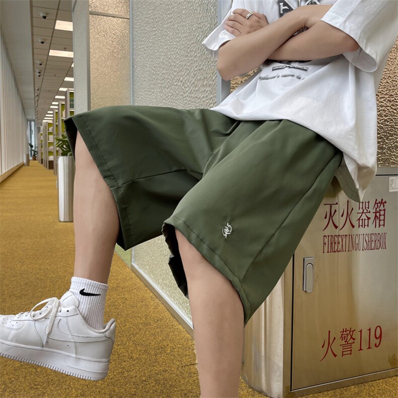 五分裤男日系潮2024夏季新款ins宽松百搭帅字母休闲短裤K5363-P25,男装牛仔裤,星座412-3