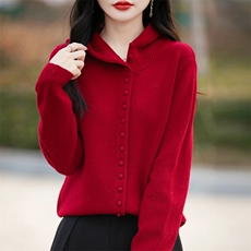 2025新款春秋薄款针织衫初春洋气超好看开春上衣外套，女装针织衫/毛衣，贵皇网供仓