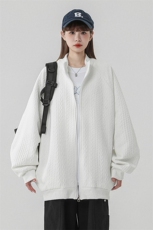 2025中性风菱形麻花辫花纹面料夹克女大码M-5XL休闲JK77086P65控，男装夹克，星座227-7