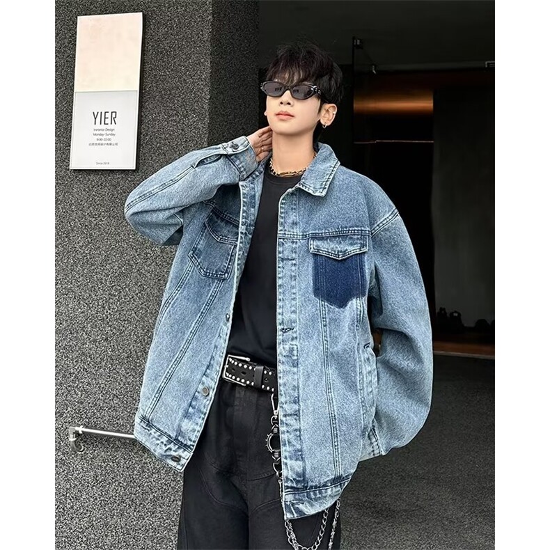 2024春秋季新款扎染水洗牛仔夹克QA07P85,男装夹克,星座1116-2