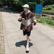 2023港风文艺刺绣连帽防晒衣男夏季薄款夹克，男装夹克，星座716-3
