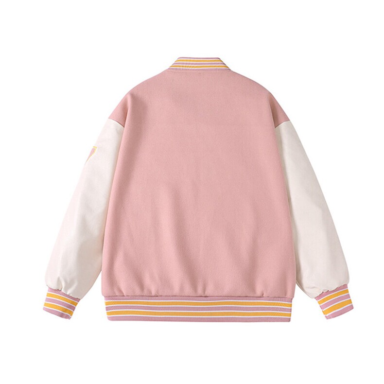 得物直播品质棒球服男毛巾刺绣PU皮港风青少年夹克外套JK6618,男装夹克,电商A426-1(原A430-1)