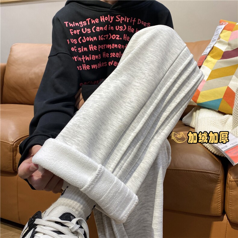 INS秋冬潮流条纹休闲裤常规K23504-p50控68加绒K23504JR-p60控78,男装休闲裤,电商B315