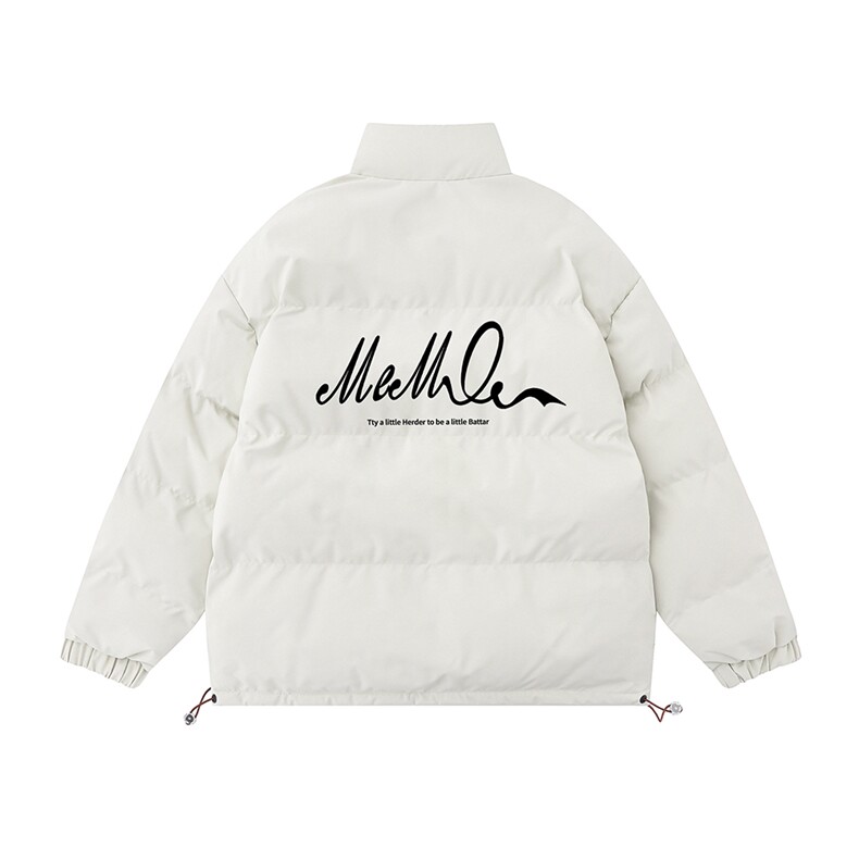 白底23新款冬季时尚百搭立领潮流美式棉服外套MY62064P85控118,男装棉衣,电商A268-1
